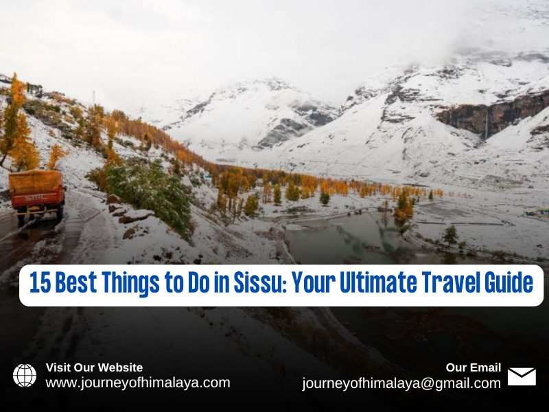 15 Best Things to Do in Sissu: Your Ultimate Travel Guide Located in the lap of Himachal Pradesh’s Lahaul Valley, Sissu is a hidden Himalayan jewel that often shocks travellers with its serene beauty and tranquil settlement. It is more than just a stopover with jaw-dropping landscapes, relaxed lakes, roaring waterfalls, and traditional villages. It’s a tranquil place that demands exploration. Sissu is the perfect base or a middle stop on anySpiti Valley Tour Package or Manali Tour Package. Sissu turned into a gem of the region due to the recent construction of the Atal Tunnel, as it connects Manali and Sissu with ease. This guide will take you through the 15 best places to visit in Sissu, provided by The Journey of the Himalaya- the best source for your adventures in the Himalayas. 1. Witness the Majestic Sissu Waterfall The mesmerising Sissu Waterfall is the crown jewel of this town. It draws in photographers and nature lovers for its stunning magic. It creates an amazing scene when it pours from the rocky cliff. From the road, you can either view it or take a short walk for a closer look. 2. Stroll Around Sissu Lake Sissu Lake is a serene spot for walking or quiet contemplation. The lake is a superb place to take in the valley's silence or watch as the sun rises over the towering mountains. 3. Explore the Willow Forests Sissu has many willow trees, which are known to be stunning in the Autumn as their colour turns to gold. Strolling through the willow forest transports you to a world of peace; it’s quiet, serene, and remarkably beautiful. 4. Enjoy the Panoramic Views from the Helipad The Sissu helipad area is one of the best places to view the surrounding valley and the Chandra River. It is a perfect place to take pictures and admire the beauty of nature. 5. Drive Through the Atal Tunnel Driving through the Atal Tunnel, the world’s longest highway tunnel above 10,000 feet, is one of the most exciting parts of getting to Sissu. It's like entering another world when you pop out on the other side, and this starts your journey through Lahaul. 6. Camp Under a Star-Filled Sky You can experience surreal camping at Sissu, especially on a clear starry night. The Journey of Himalaya offers camping in both Manali and Spiti Valley Tour Packages. However, the best experience is having a clear peaceful atmosphere with tangible stars. 7. Visit Gyephang Temple Gyephang temple is dedicated to a local deity and therefore provides a cultural touch. It is an important place to learn more about the area’s notional practices and traditions. People interested in local spirituality will appreciate the architectural and locational energy of this place. 8. Try Local Lahauli Cuisine Try unique cuisines, Siddu, Thukpa, and Butter Tea, when you visit Sissu. Homestays and little cafes present a truly warm, welcoming taste of Himalayan hospitality and with its welcoming people sprinkled with delicious food. 9. Go for a Scenic Bike Ride Grab a bike and tour the Sissu-Keylong highway with its jaw-dropping mountain clusters and quiet hamlets. This approach appeals to adventurers, so Tourists can add this to their additional to their Spiti Valley Tour Package. 10. Fly a Drone or Capture Time-lapse Shots The dramatic layout of Sissu and its overflowing bounties of nature provide these views for photography and drone filming. Every corner of the valley, the waterfall and the still spiraling road add to the cinematic beauty. 11. Try River Crossing and Other Adventure Activities Adventure camps in Sissu and its surroundings feature river crossing, zip-lining, and other adventure games, which are enjoyable and completely safe for novices. These activities suit families and groups wanting to indulge in some excitement. 12. Discover Nearby Villages like Gondhla and Tandi Experience the rural life in Gondhla and Tandi villages, where you can see beautifully crafted ancient houses, old monasteries, and the remarkable confluence of the Chandra and Bhaga rivers. These are common sights in thoughtfully curated Spiti Valley Tour Packages. 13. Birdwatching in the Valley Sissu is beautiful as it has wide open skies alongside a clean environment, which makes it a good spot for birdwatching. Early in the day, you can see Himalayan magpie, finches, and some other rare birds. 14. Catch Snowfall in Early Winter If you time your visit right, in late autumn or early winter, you can see and enjoy fresh snowfall in Sissu. The whole village is blanketed in white, transforming it into a dreamy snow holiday destination, ideal for lovers and newlyweds. 15. Stay in a Cosy Homestay Staying in one of Sissu’s homestays will allow you to engage with locals and experience their culture. You will be provided with delicious home-cooked meals, warm hospitality, and get to see their traditional lifestyle. We at Journey of Himalaya have partnered with the best local hosts so that travelers can receive an authentic experience. Best Time to Visit Sissu May to September: Perfect for sightseeing, photography, and camping. October: Noted for its golden willow forests and crisp autumn breeze. November to March: Snowy season, but it can be difficult to get around. How to Reach Sissu By Road: From Manali, Sissu is only 40km away through the Atal Tunnel and can be done in under one hour. By Air: The nearest airport is Bhuntar, which is located approximately 130 km away. Rail: The nearest narrow-gauge railway station is Joginder Nagar, but travelling by road is simpler. Add Sissu to Your Manali or Spiti Valley Adventure For those prepping to buy a Manali Family Tour Package, Sissu is a pleasant and easy scenic drive, not too far from Sissu, which differs from the tourist towns. And from the Spiti Valley Tour Package perspective, Sissu is best suited as the first stop in Lahaul. At Journey of Himalaya, we have included Sissu in our numerous tour plans because of the charm, beauty, and experiences that it offers, which are one of a kind. Final Thoughts: Sissu, as a place, is no less than a feeling. It is quiet yet dramatic, calm yet wild, providing a unique experience that cannot be found anywhere else in Himachal. As an adventurer, a couple looking for some alone time, or a family on a cultural trip, Sissu has to be on your list while exploring the Himalayas. Journey of Himalaya offers you the best of Himachal with tailor-made Manali Trip Packages and Spiti Valley Tour Packages; believe us, Sissu will be the most memorable part of your trip.
