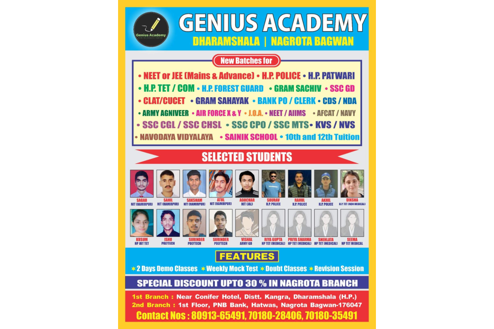 Genius Academy Nagrota Bagwan