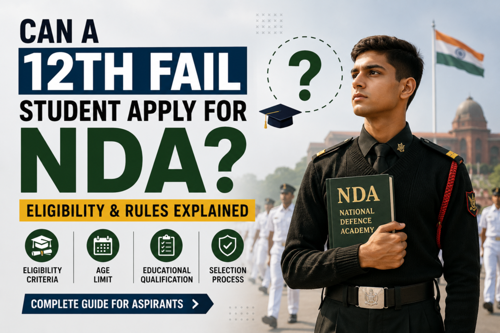 Can a 12th Fail Student Apply for NDA