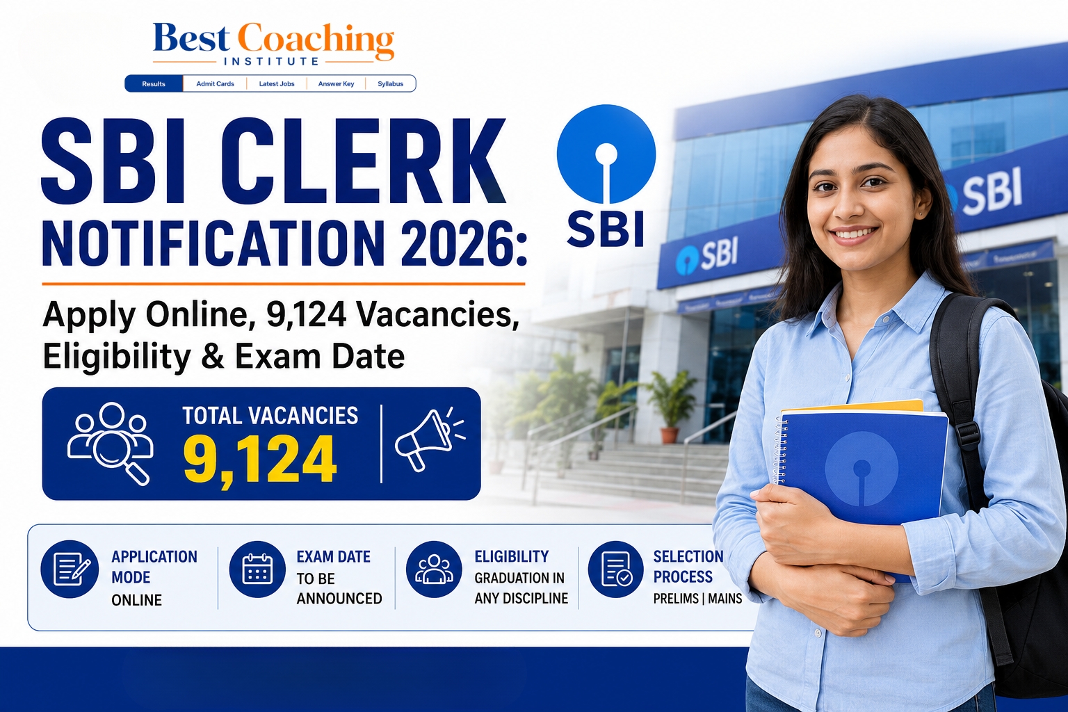SBI Clerk Notification 2026
