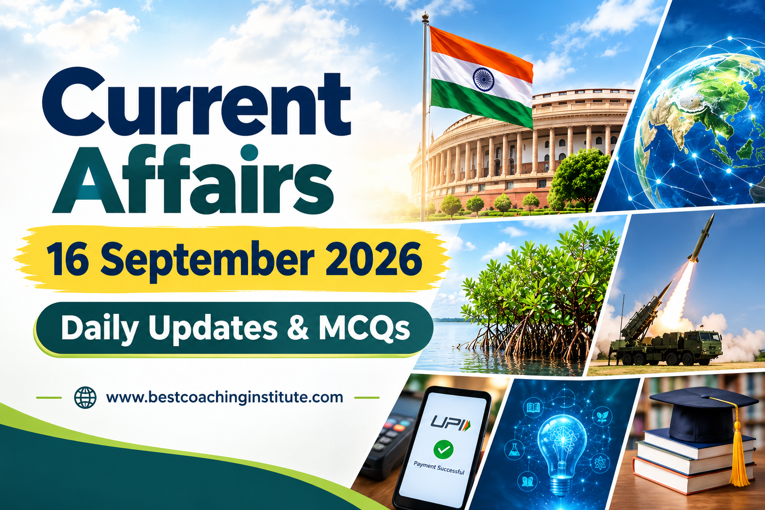 Current Affairs 16 September 2026