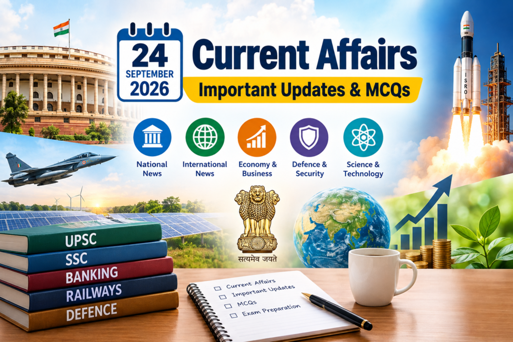 Current Affairs 24 September 2026