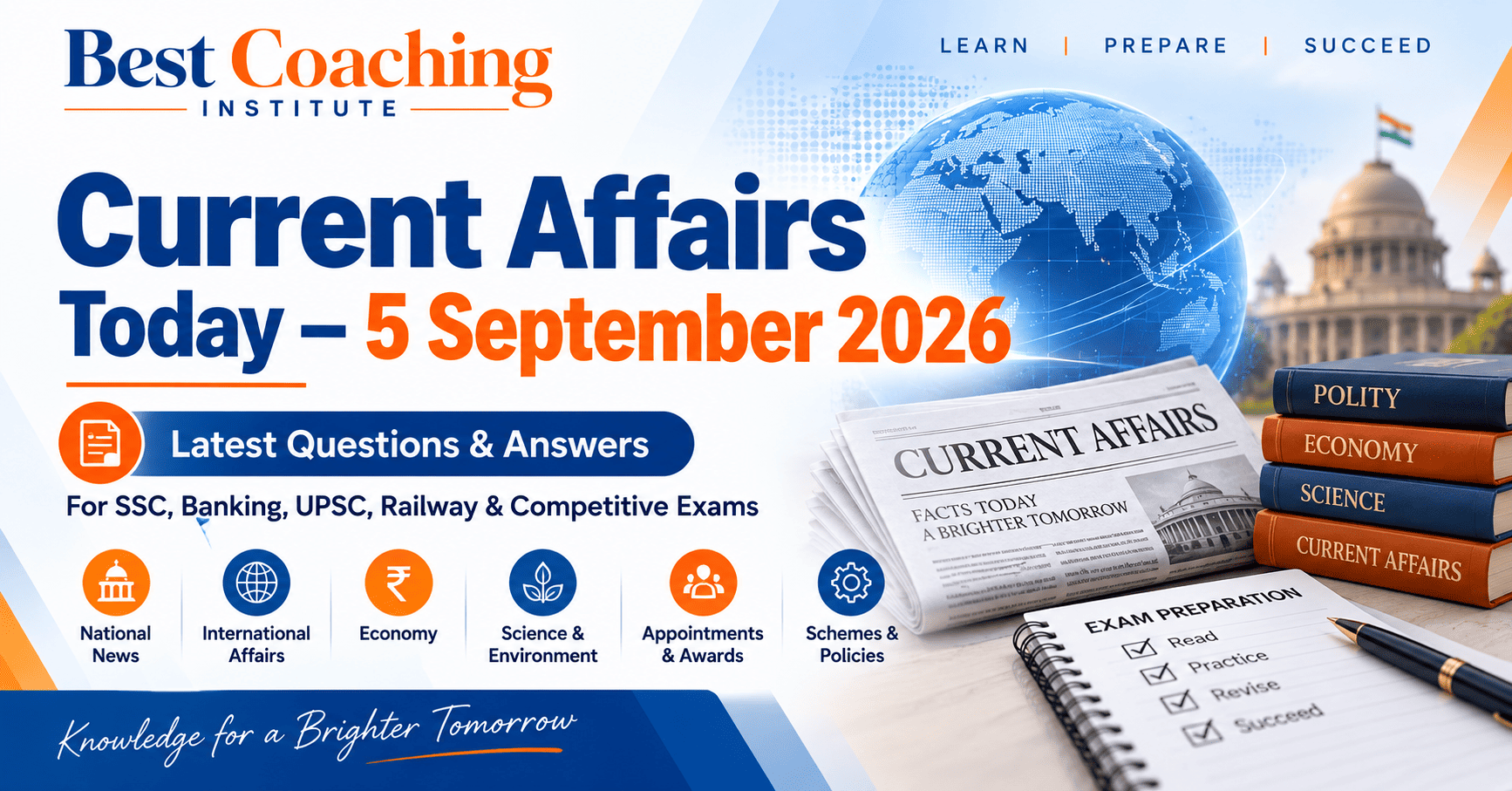 Current Affairs Today 5 September 2026